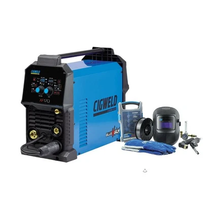 Cigweld Bluevenom XF170 MIG TIG Welder Bundle + Helmet Gloves Wire Parts 800170 - Bild 1 von 4