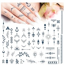 Temporäre Tattoos 2 Stück  Herz Love Klebetattoos für Face Hals Arm