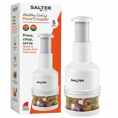 Salter Gesunde Ernährung Presse Zerkleinerer Manuell Gemüse Obst Kräuter Lebensmittel Schneider