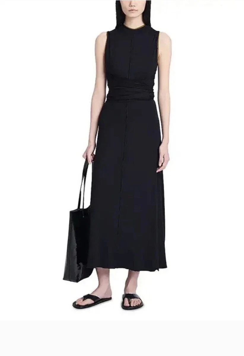 high collar black dress Black High Neck Mermaid Prom Dress with Open Back