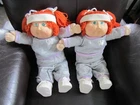 Vintage Cabbage Patch Kids Doll 1978, 1982 Original Signature Red Hair TWINS