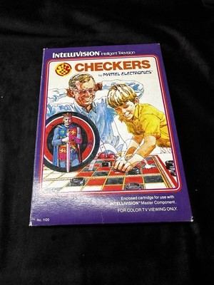 Checkers Intellivision By Mattel Electronics 1979 Game Cartridge No. 1120 CIB!!!