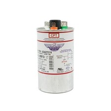 50+3 50/3 MFD x 370 440 VAC Round Run Capacitor AmRad USA2237A - Made in the USA