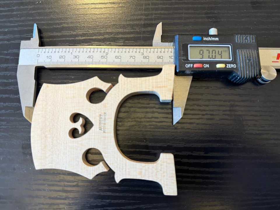 Aubert France Cello Bridge  "Mirecourt "  NOS - Image 4 of 4