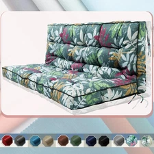 2-3 Seat Swing Replacement Cushion, Outdoor Bench Cushions with Backrest Thicken