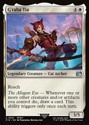MTG Final Fantasy U G'raha Tia #0021 PLAYSET 4X X4