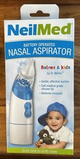 NeilMed Battery Operated Nasal Aspirator for Babies  Kids NABS-4R-24-ESP-US