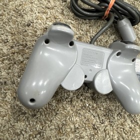 Sony PlayStation 1 PS1 SCPH-1200 Dual Shock Controller Gray OEM Authentic Clean