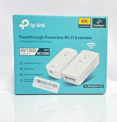TP-Link Powerline WiFi Extender TL-WPA8631P KIT- Includes AV1300 Powerline