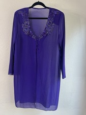 Purple Mother of Bride Cover Up Vintage Shoulder Pads Sequin Beaded Unbranded