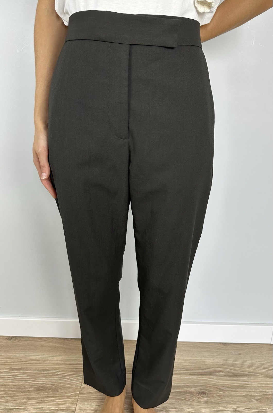 Studio Nicholson Decrease Pants Wool Olive Green … - image 2