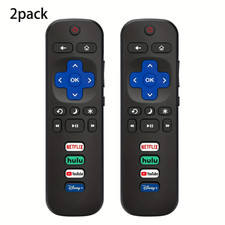 2 Pack Replacement Remote FIT For ROKU TV TCL/Sanyo/Element/Haier/RCA/LG/Philips