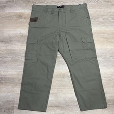Wrangler RIGGS Ranger Cargo Pants Mens 48x30 Green Relaxed Fit Utility Workwear