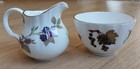 Vintage Royal Worcester fine bone china Arden mini creamer and sugar set, 3" — photo 2