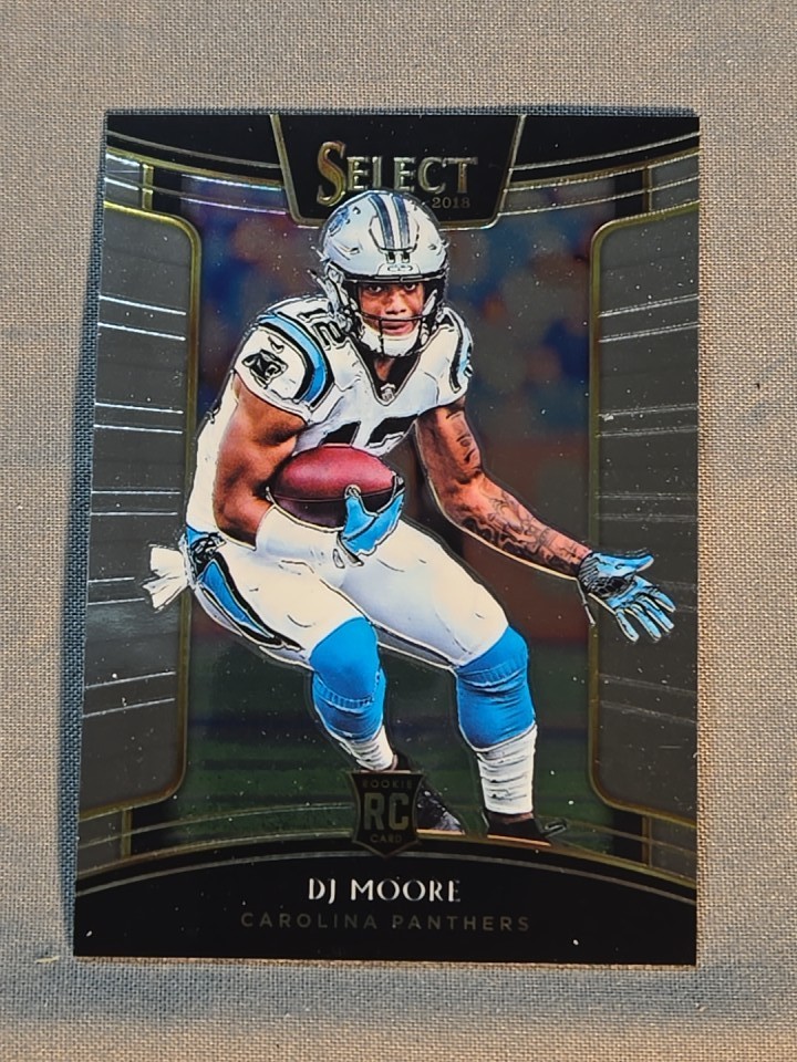 2018 Panini Select #84 DJ Moore Carolina Panthers RC