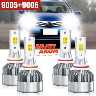 For Toyota Corolla 1993-2013 10000lm High Low Beam Combo LED Headlight Bulbs Kit