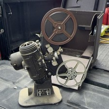 Bell  Howell Filmo Master 8mm Film Projector w/ Case  Reels Metal Black