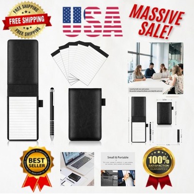 Portable Notepad Holder with Pen - Includes 5 Refills for Effortless Note-Taking
