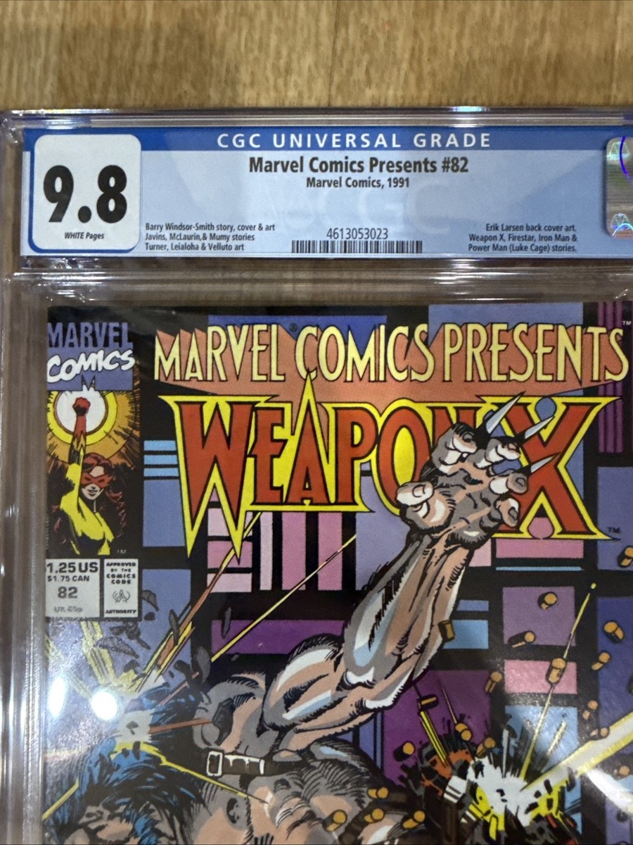 Marvel Comics Presents #82 CGC 9.8 Wolverine ORIGIN WEAPON X