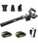 Tidymend 21V Handheld Cordless Leaf Blower 160 MPH w/2 Batteries & Charger
