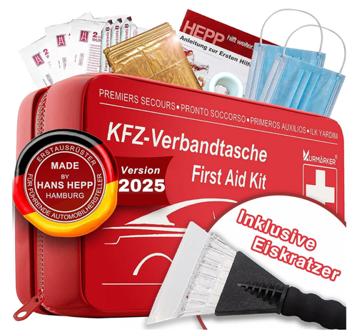 Verbandtasche Kfz DIN 13164 Neu Auto Verbandskasten erste Hilfe Set aus Hamburg - Bild 1 von 11