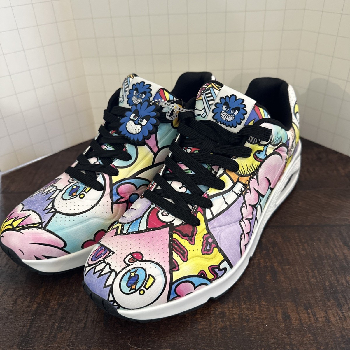 LIMITED EDITION Skechers Street Los Angeles Vexx Uno Doodle Black