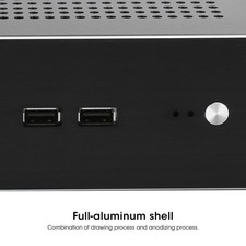 G60S HTPC Chassis Full Aluminum DCATX Power Supply MiniITX Case For Desktop