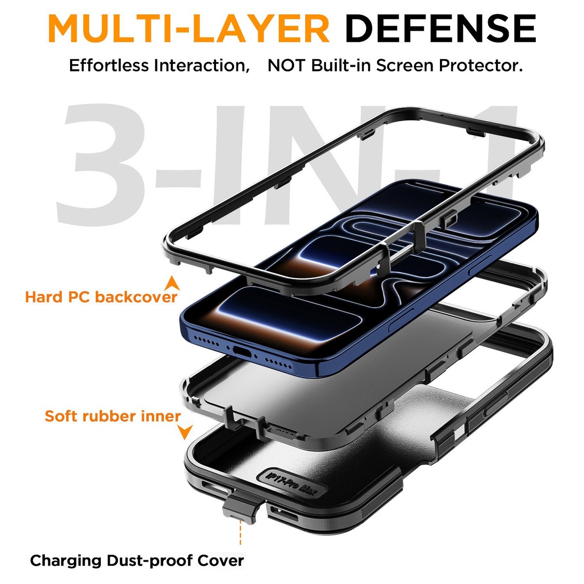 For Apple iPhone 17 Pro Max 17 Air Case Heavy Duty Defender