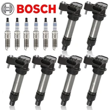 6x ACDelco Ignition Coils & 6x Bosch Iridium Spark Plugs For Buick Cadillac GMC