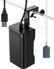 Pawfly 15 GPH Aquarium USB Air Pump Mini Quiet Oxygen Aerator Pump with Bracket 