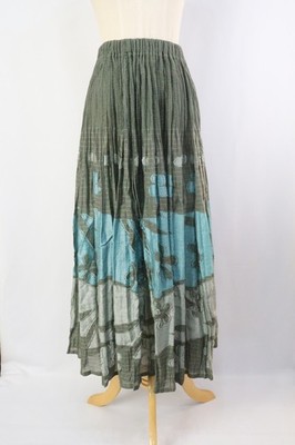 Authentic HaaT ISSEY MIYAKE Green Pleats Skirt 218 5545