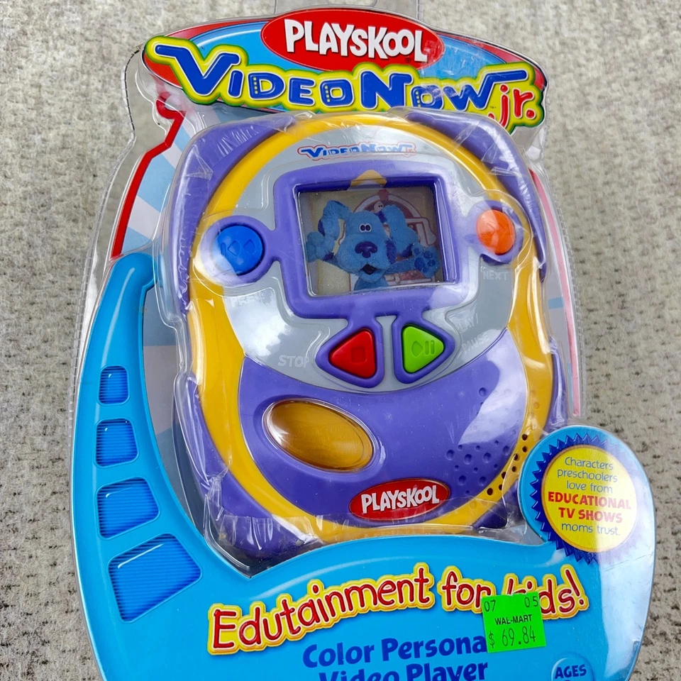 Винтажный Playskool видео сейчас JR цвет личный видео плеер 2004 DVD Hasbro новый - Изображение 4 из 4