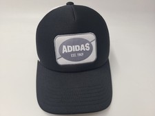 Youth Adidas Est 1949 Aeroready Mesh Trucker Snapback Hat Cap Boys Black White