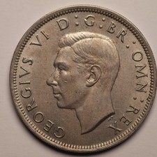 VINTAGE COLLECTABLE GEORGE VI HALF CROWN COIN 1947