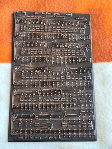 HYMNAL PRINTERS PLATE