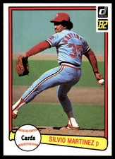Silvio Martinez 1982 Donruss #469 Cardinals MLB READ FREE SHIPPING AutographDen