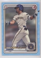 2020 Bowman Draft Sky Blue Border 153/499 Freddy Zamora #BD-46 0nr3