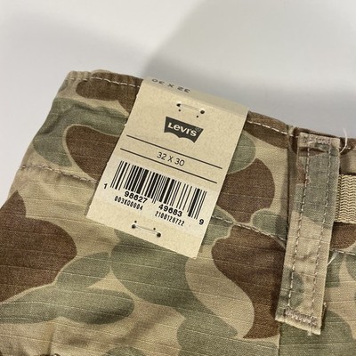 Levis XX Cargo Camouflage Baggy Pants Men's 32x30 Duck Camo