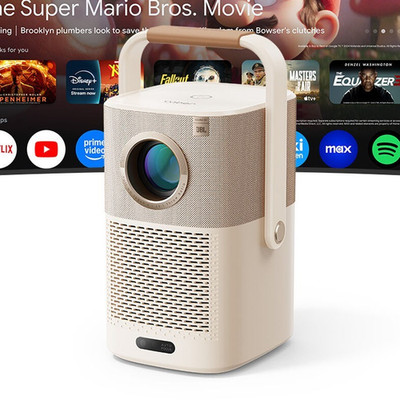 Yaber T2 Plus Google TV Outdoor Smart Projector JBL WiFi6 Built-in Battery 1080P