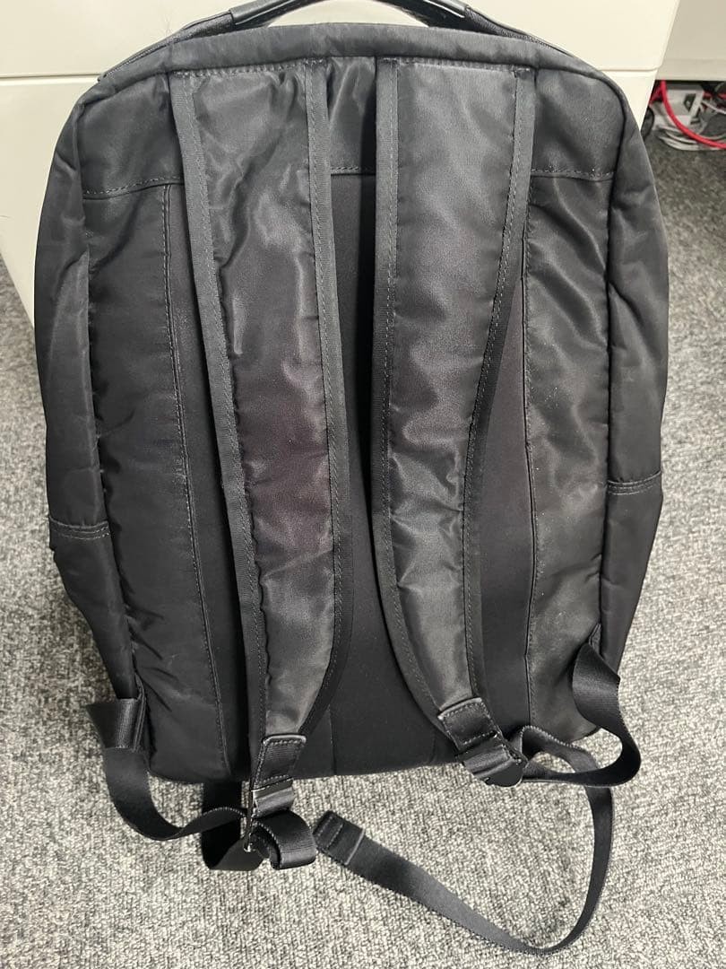 PORTER Black Backpack adjustable straps front poc… - image 2