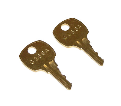 2 - C256A AMI Rowe Jukebox Brass Replacement Cabinet Keys fit CompX National