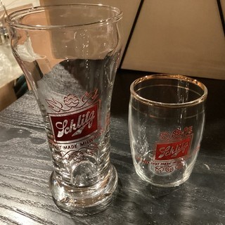 Vintage Schlitz Beer Glasses Two The Beer That Made Milwaukee Famous