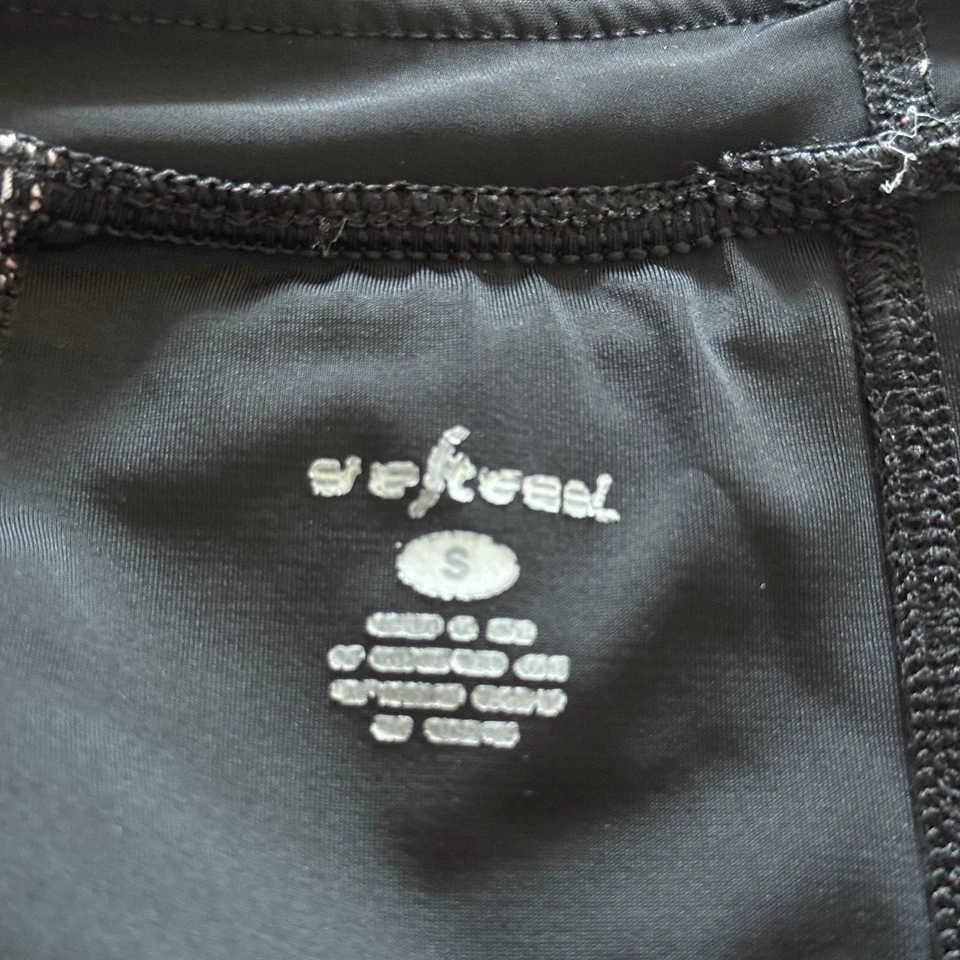 Pantalones Cortos de Ciclismo Shebeest Para Mujer Acolchados Negro Rosa Argyle Talla Pequeña Triatlón Foto 3 de 4