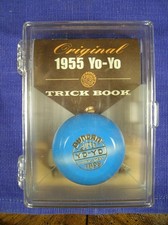 Duncan Original 1955 Super Tournament Blue Yo-Yo with Trick Book  Case