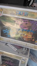 Thousand Sunny Funko pop signed Crew 10 members JSA, Shared Sticker English VA 