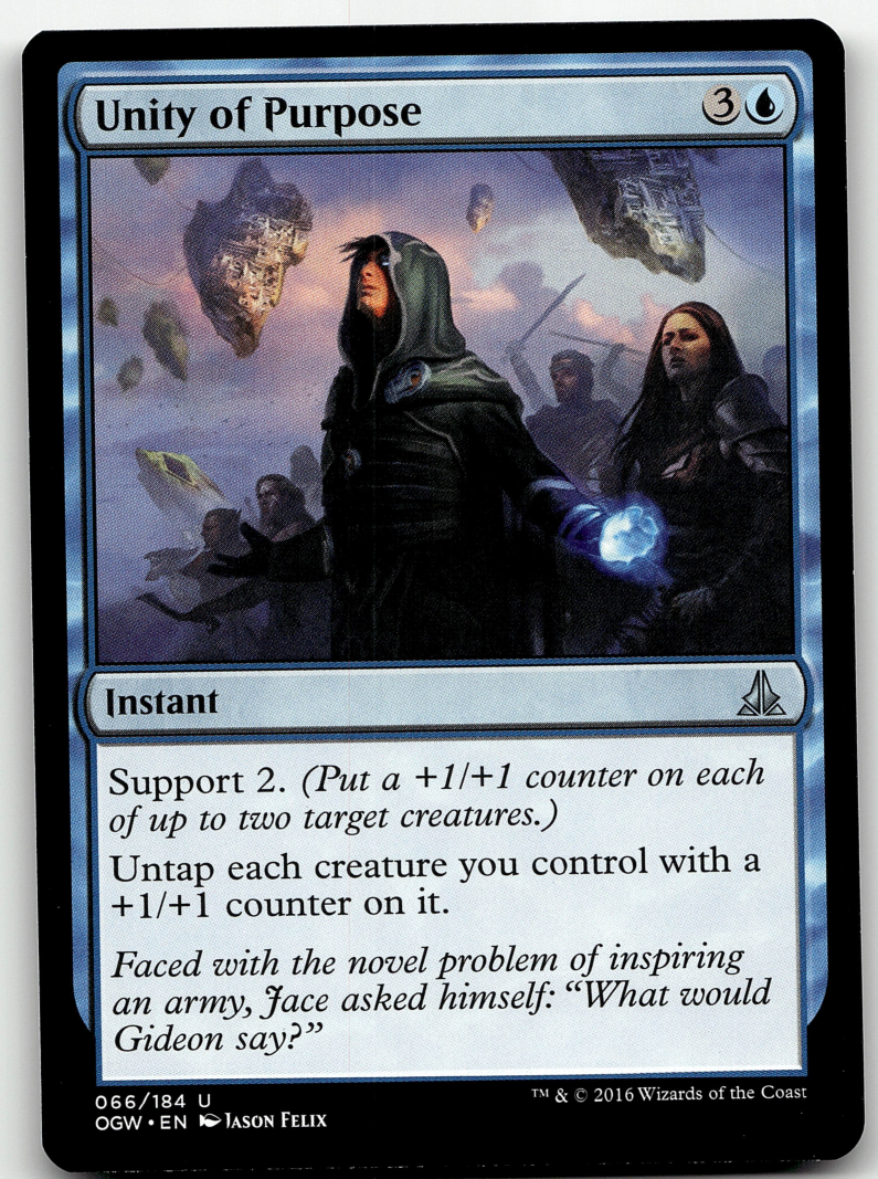 Unity of Purpose 2x FOIL OGW MTG Oath of the Gatewatch Uncommon MINT blue Unity of Purpose 2x FOIL OGW MTG Oath of the Gatewatch Uncommon MINT blue