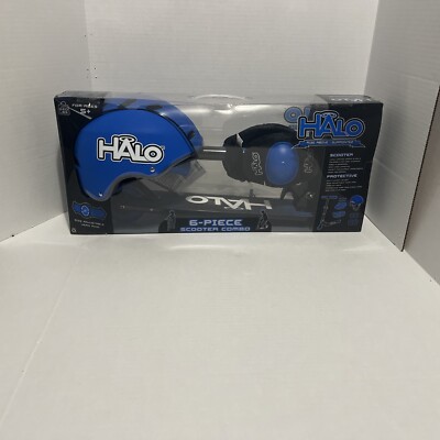 HALO Rise Above 6 piece Scooter Combo - Blue - Premium Inline Scooter