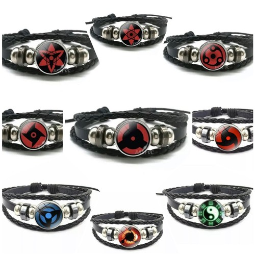 Naruto Anime Sharingan Bracelet Pick One Sasuke Kakashi Madara Obito Mangekyou - Afbeelding 22 van 156