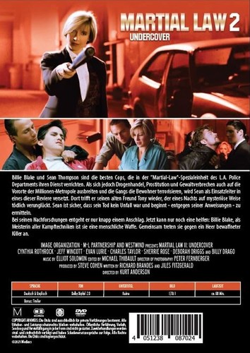 MARTIAL LAW 2 II *Cynthia Rothrock / Chad McQueen* NEW Region 2 DVD - Imagen 2 de 2