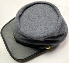 CIVIL WAR CSA CONFEDERATE INFANTRY GREY WOOL KEPI FORAGE CAP HAT-XLARGE — photo 4